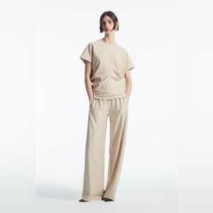 NWT COS Pinstriped Straight-Leg Pants, Small